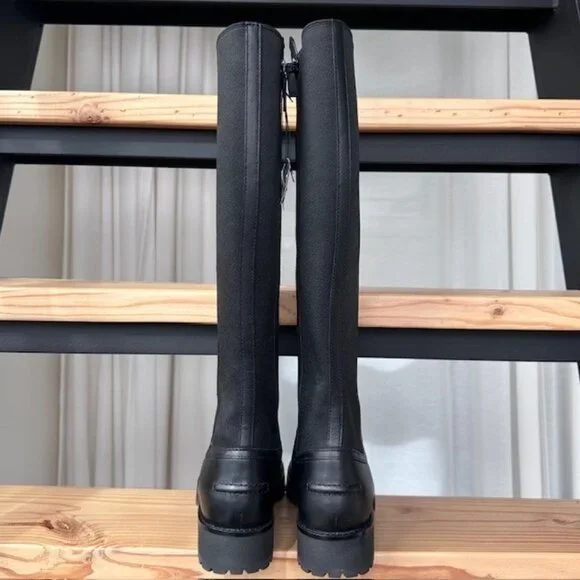 New Cole Haan Lyndon Equestrian Waterproof Boots - 7.5 Black - Picture 3 of 10